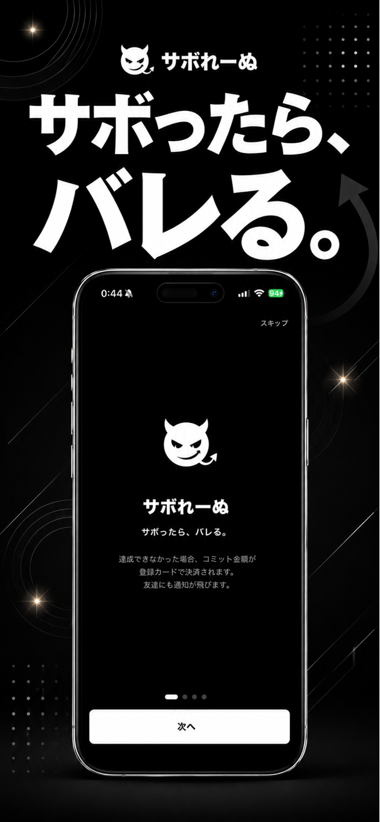 サボったら、バレる。
